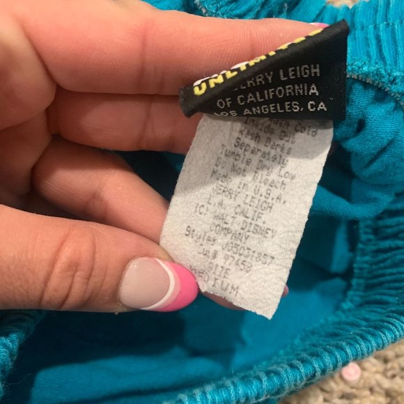 1980s Mickey Mouse Disney Teal Jerry leigh Cotton Elastic Shots - Picture 3 of 6